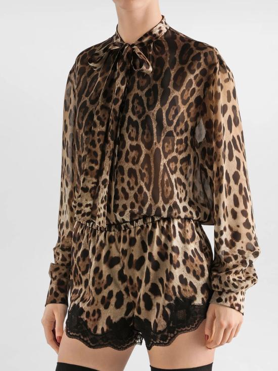 26FW 돌체앤가바나 블라우스 F5T27TIS1DY HY13M BROWN - DOLCE & GABBANA