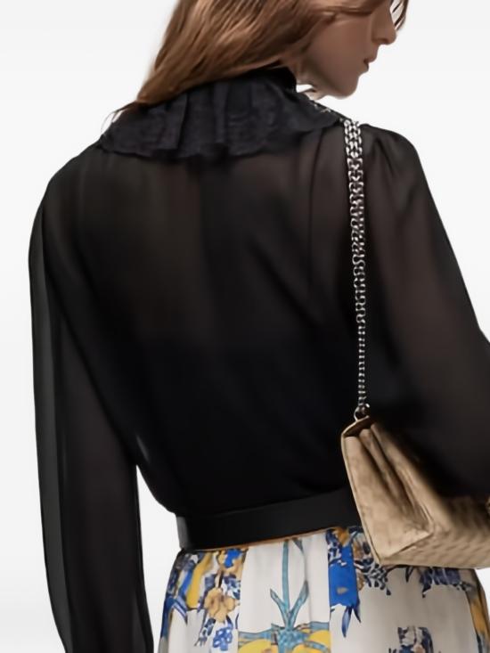 26FW 구찌 블라우스 876365ZHS04 1000 BLACK - GUCCI