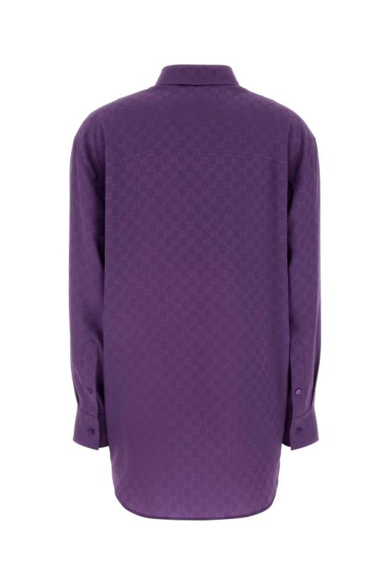 26SS 구찌 모노그램 셔츠 837168Z7ATQ 5007 PURPLE - GUCCI