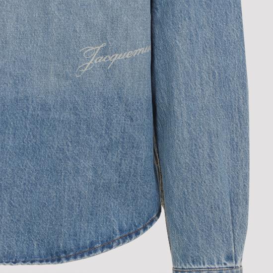26FW 자크뮈스 시몽 드 님 데님 셔츠 SHM00545AD00017 33C BLUE - JACQUEMUS