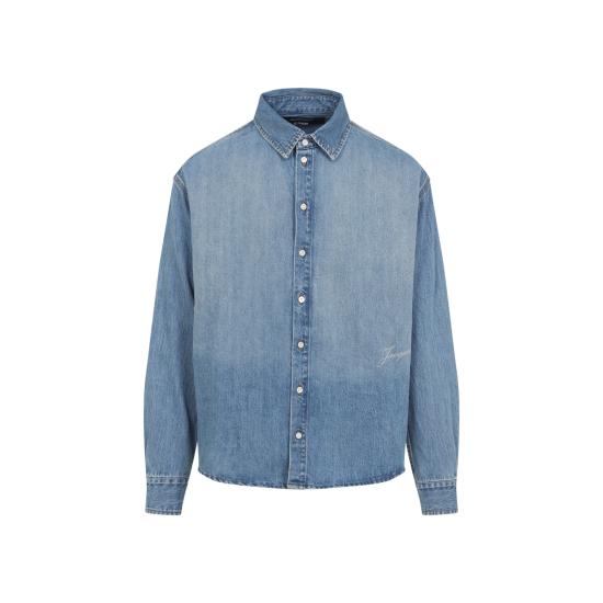 26FW 자크뮈스 시몽 드 님 데님 셔츠 SHM00545AD00017 33C BLUE