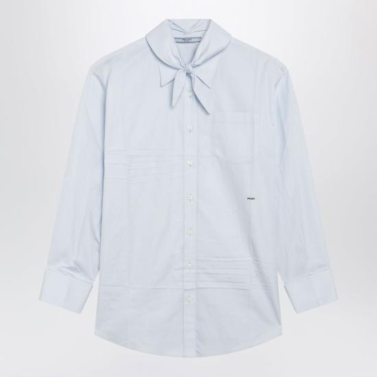 26FW 프라다 셔츠 P470JROOO1XV2 F0M10 LIGHT BLUE