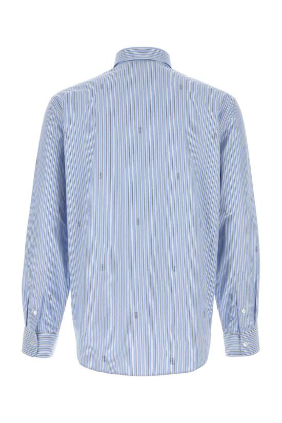 26SS 구찌 스트라이프 코튼 포플린 셔츠 852714ZAUBA 4061 LIGHT BLUE - GUCCI