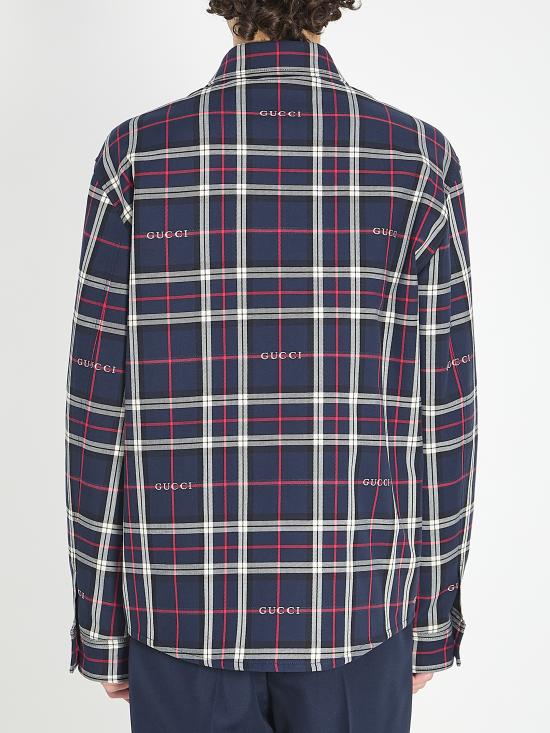 26SS 구찌 긴팔 셔츠 853013ZAUAC 4069 BLUE - GUCCI