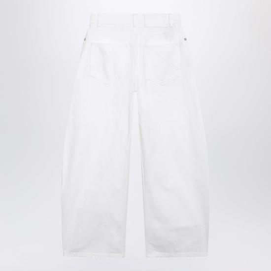 26FW 알라이아 스트레이트 팬츠 AA9P1406D027DDE 000 WHITE - ALAIA