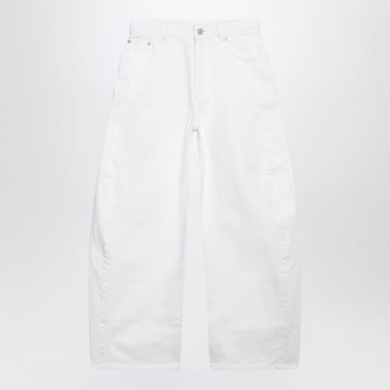 26FW 알라이아 스트레이트 팬츠 AA9P1406D027DDE 000 WHITE