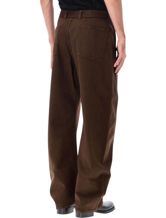 26FW 르메르 트위스트 벨티드 팬츠 PA326LD1077 BR512 BROWN - LEMAIRE