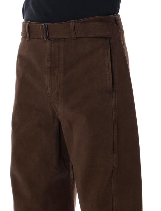 26FW 르메르 트위스트 벨티드 팬츠 PA326LD1077 BR512 BROWN - LEMAIRE