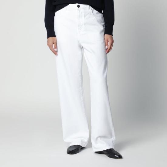 26FW 로에 스트레이트 팬츠 82031279CO 100 WHITE
