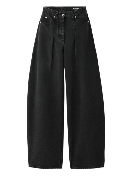 26FW 자크뮈스 더 오발로 드 님 데님 팬츠 PAW00609AD00039 990 BLACK