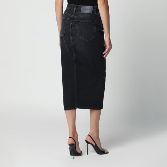 26FW 하이쿠레 미디 스커트 HEW08116DF119CO L0938 BLACK - HAIKURE