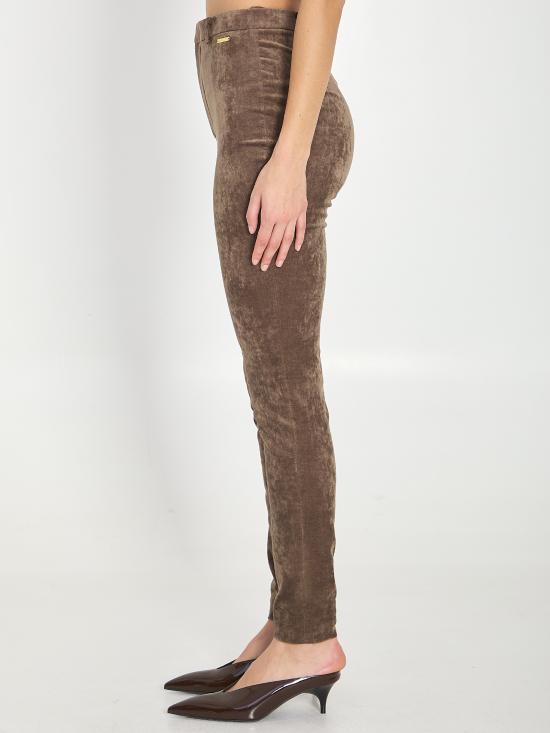 26SS 구찌 스트레치 벨벳 레깅스 854586ZAUG7 1209 BROWN - GUCCI
