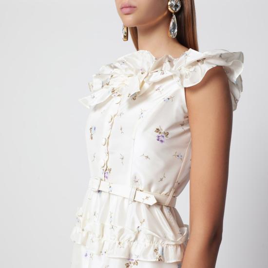 26FW 알레산드라리치 미디 원피스 FABX4461F4815 0822 WHITE - ALESSANDRA RICH