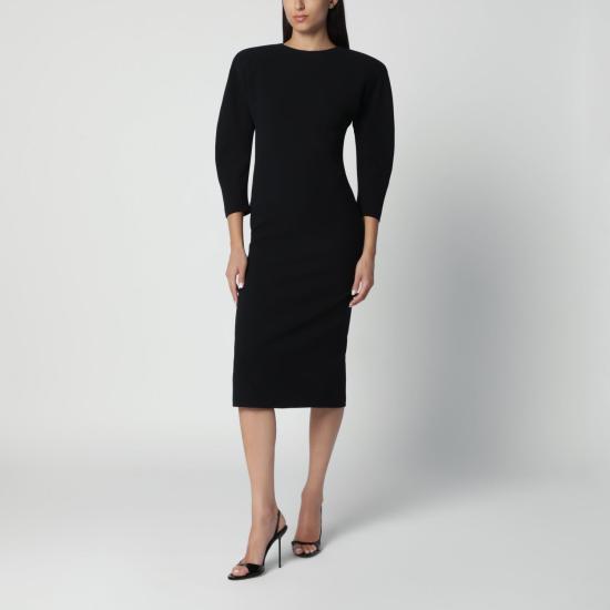 26FW 안다마네 미디 원피스 T200113ATNP263 BLK BLACK