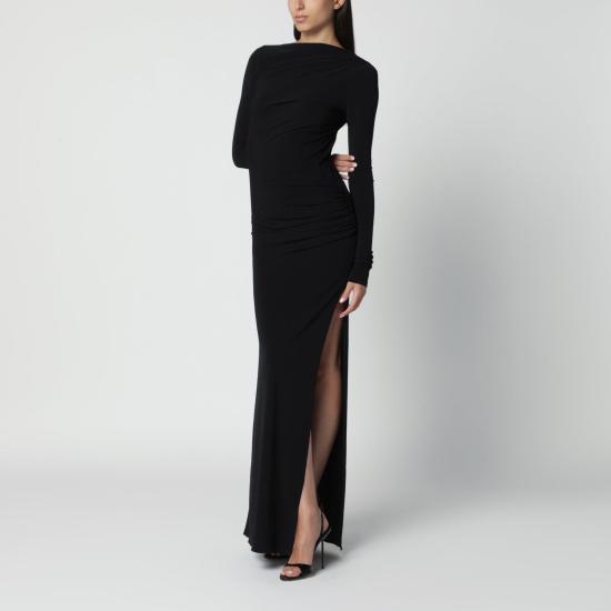 26FW 안다마네 미디 원피스 T200129ATJP199 BLK BLACK