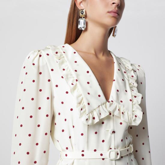 26FW 알레산드라리치 미디 원피스 FABX4389F4831 1822 WHITE - ALESSANDRA RICH