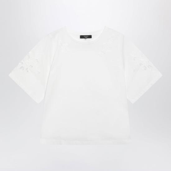 26SS 위켄드막스마라 반팔 티셔츠 WKDTARGACO 001 WHITE