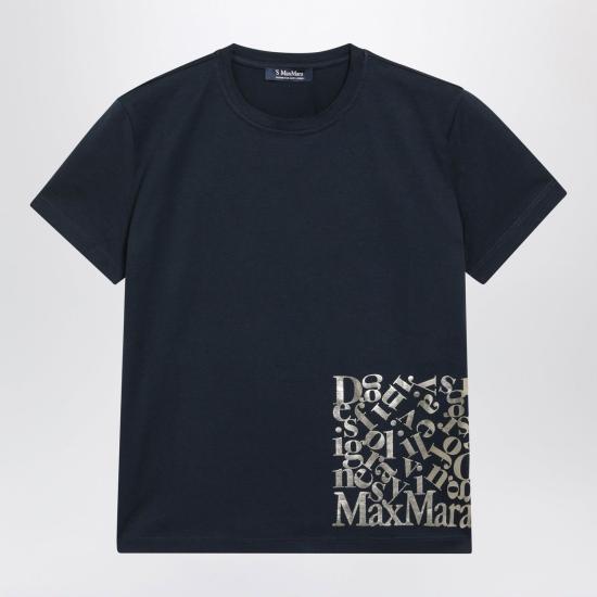 26SS 에스막스마라 반팔 티셔츠 SMMEDILECO 006 BLUE
