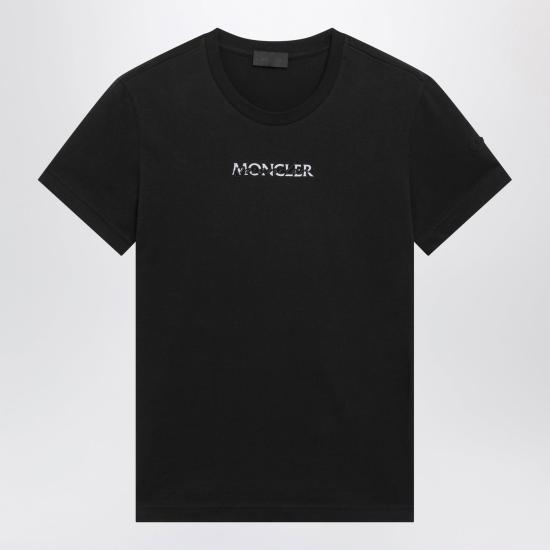 26FW 몽클레어 반팔 티셔츠 8C0001289B8Q 999 BLACK