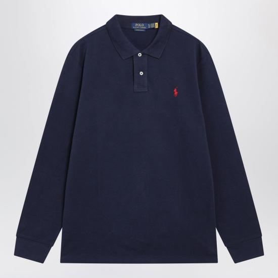 26FW 폴로 랄프로렌 클래식 핏 코튼 폴로 셔츠 710680790046CO NN BLUE