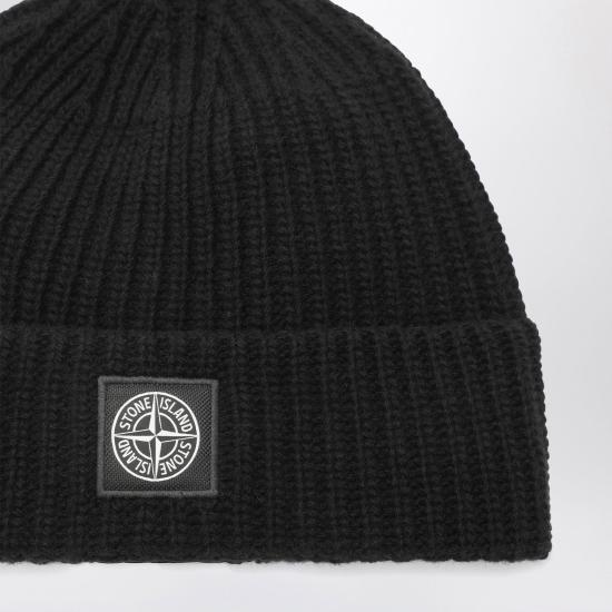 26FW 스톤 아일랜드 비니 S15N100012S00B4 V0029 BLACK - STONE ISLAND