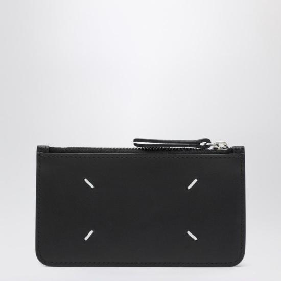 26FW 마르지엘라 보빈 레더 지퍼 카드 홀더 SA1VX0008P4745 T8013 BLACK