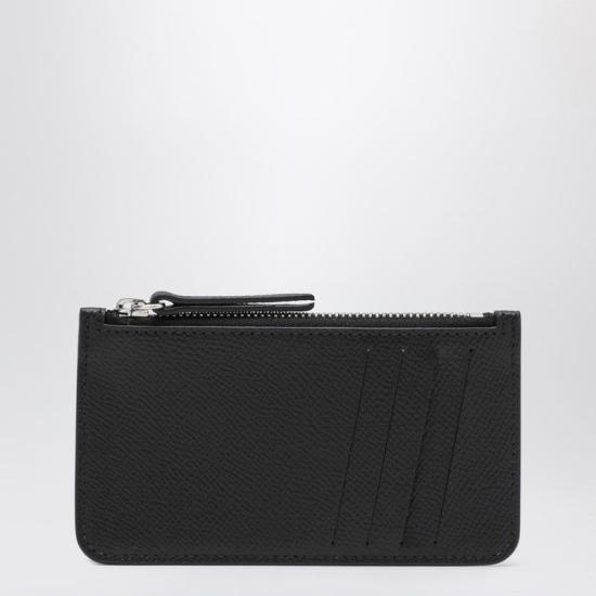 26FW 마르지엘라 보빈 레더 지퍼 카드 홀더 SA1VX0008P4745 T8013 BLACK - MAISON MARGIELA