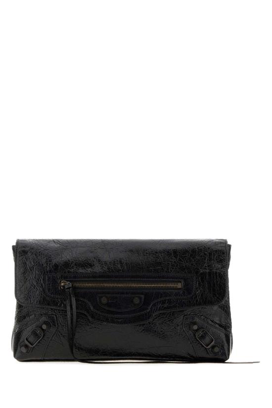 26FW 발렌시아가 르 시티 클러치 8733862ABEK 1000 BLACK