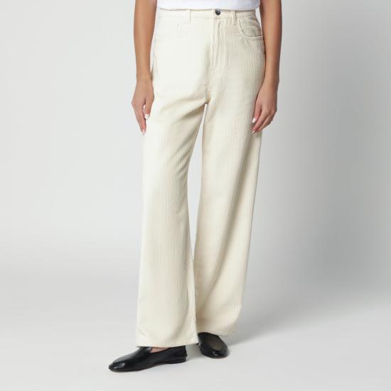 26FW 로에 트레이닝/조거 팬츠 42030421CO 119 WHITE