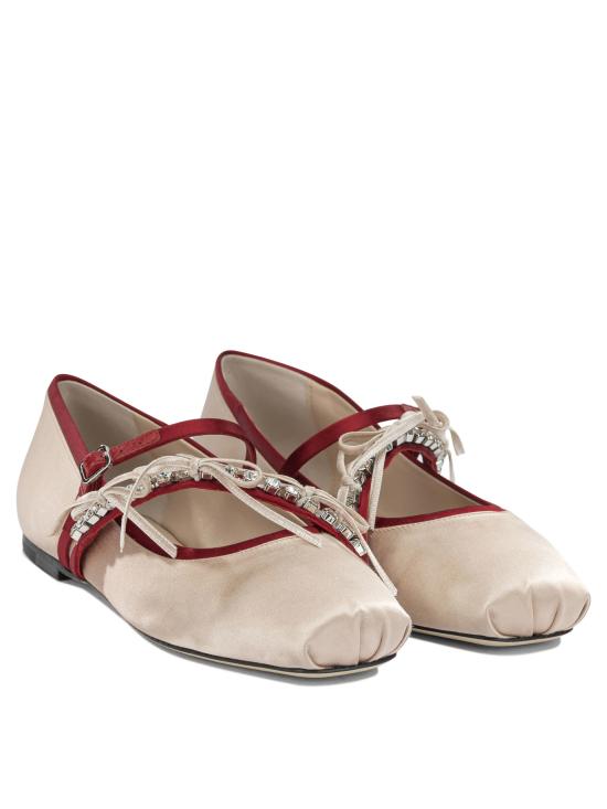 26FW 지미추 플랫 슈즈 LOLIBALLERINABPZMACARONRUBYRED PINK - JIMMY CHOO