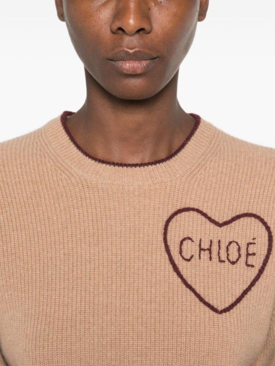 26FW 끌로에 스웨터 CH26AMP41710218 Beige - CHLOE
