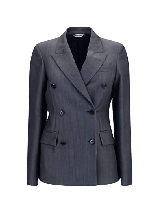 26FW 발렌시아가 오버사이즈 가죽 레이서 자켓 오버사이즈 가죽 레이서 자켓 872296TUT444100 heather grey