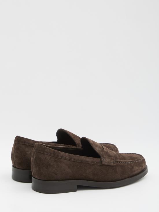  토즈 스탬프 모노그램 스웨이드 로퍼 XXM0ZF0Q920RE0S800 brown - TODS