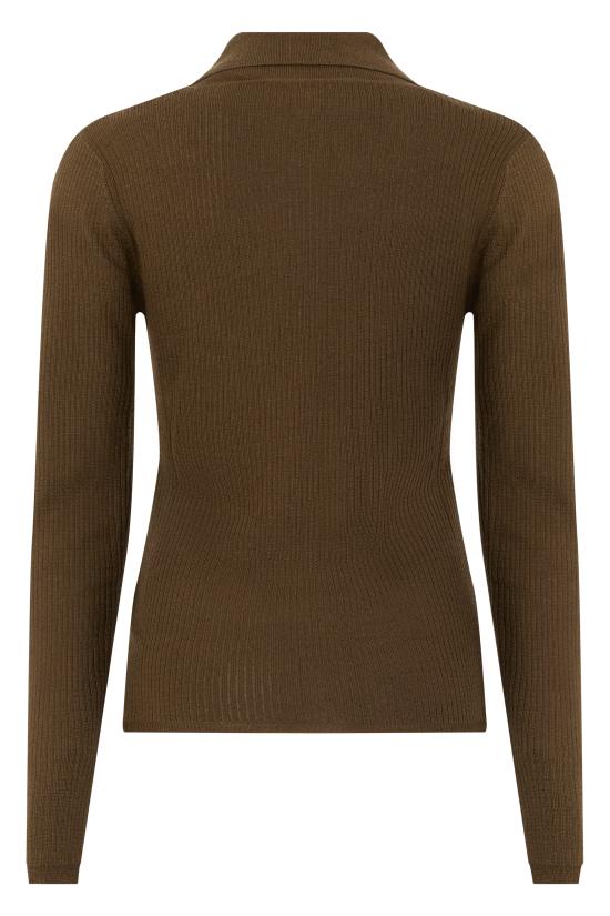 26FW 막스마라 긴팔 티셔츠 MXMGERGO2621366101600007 brown - MAX MARA