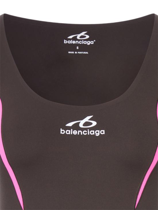 26FW 발렌시아가 테크웨어 피티드 롱 슬리브 탑 A002EMTUVN72866 FLUO PINK - BALENCIAGA