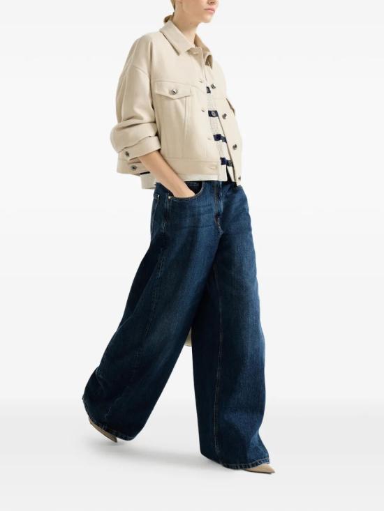26FW 브루넬로 쿠치넬리 스트레이트 팬츠 MA095P4059C9370 DENIM - BRUNELLO CUCINELLI