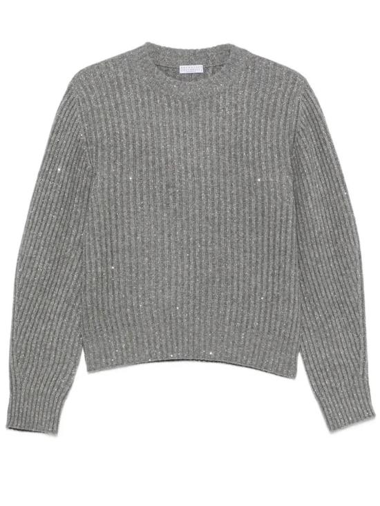 26FW 브루넬로 쿠치넬리 스웨터 MBM753500C502 GRIGIO MEDIO