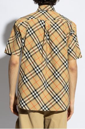  버버리 체크 숏 셔츠 8087637B9368 SAND IP CHECK - BURBERRY