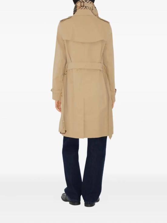 26FW 버버리 미드 렝스 켄싱턴 헤리티지 트렌치 코트 8117243A1366 HONEY - BURBERRY