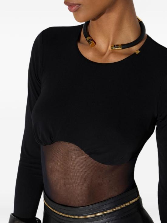 26FW 엘리자베타프랜치 바디수트 티셔츠 BO02666110 NERO - ELISABETTA FRANCHI
