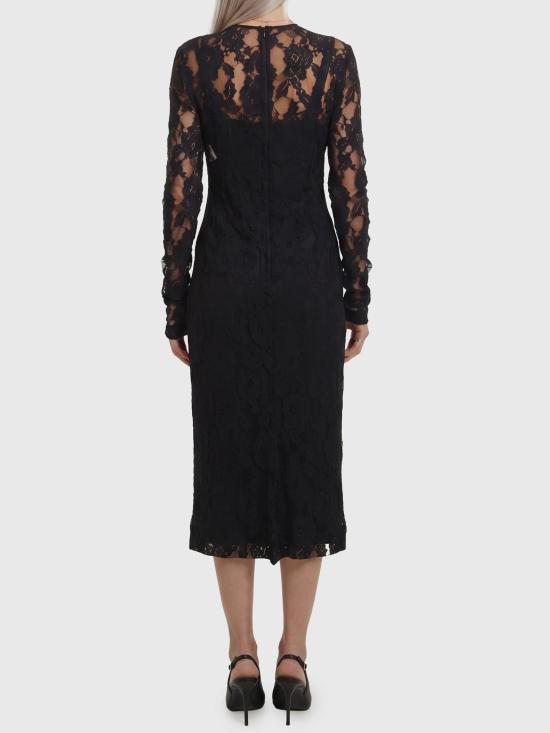 26FW 돌체앤가바나 미디 원피스 F618GTILMER N0000 BLACK - DOLCE & GABBANA