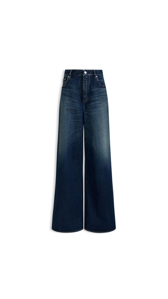 26FW 알라이아 스트레이트 팬츠 AA9P1277D021C A24 BLUE - ALAIA