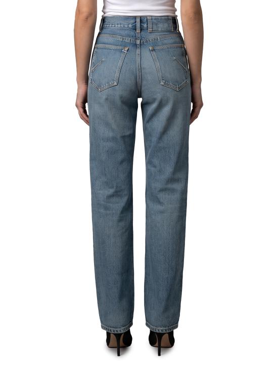 26FW 알라이아 스트레이트 팬츠 AA9P1274D023C A20 BLUE - ALAIA