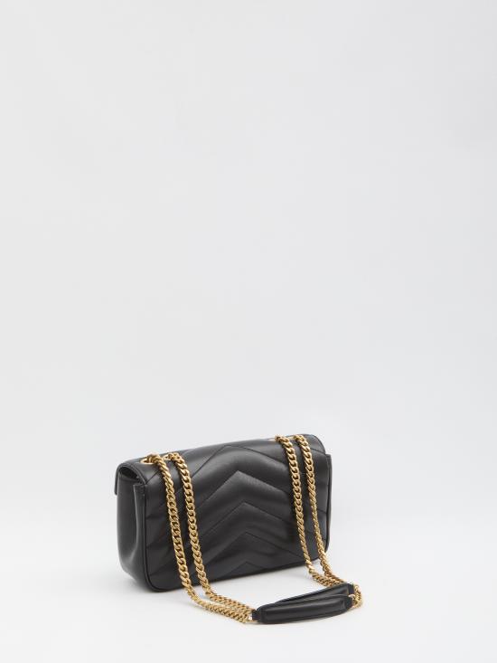 26FW 생로랑 루루 마틀라세 램스킨 스몰 숄더백 801437AAEAX 1000 BLACK - SAINT LAURENT