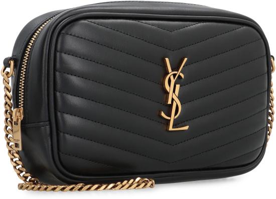 26FW 생로랑 퀼티드 레더 루 미니백 748849DV707 1000 BLACK - SAINT LAURENT