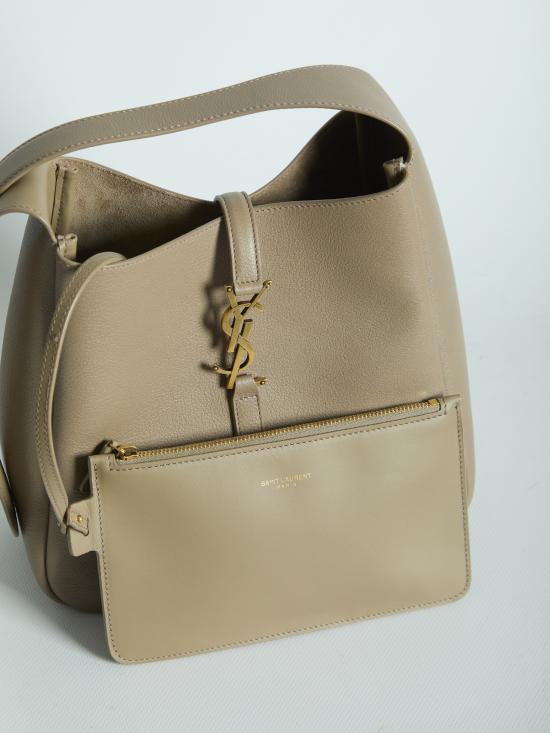 26FW 생로랑 LE 5 A 7 서플 그레인드 레더 스몰백 850533AAAUQ 1346 BEIGE - SAINT LAURENT