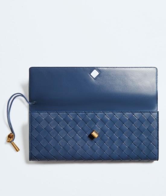 26FW 보테가베네타 안디아모 클러치 741511VCPP3 4020 BLUE - BOTTEGA VENETA