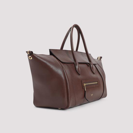 26FW 셀린느 미디움 뉴 러기지 서플 샤이니 램스킨 L100E3GW2 28BK BROWN - CELINE