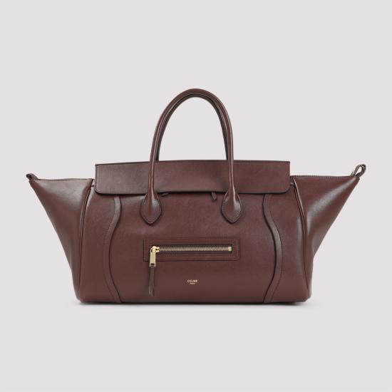 26FW 셀린느 미디움 뉴 러기지 서플 샤이니 램스킨 L100E3GW2 28BK BROWN - CELINE