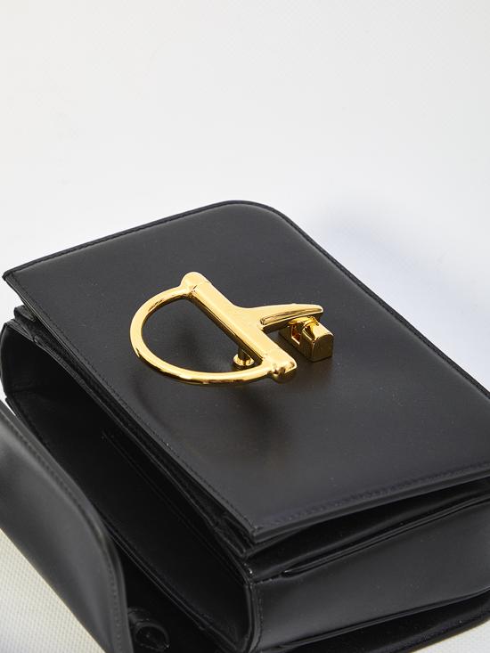 26FW 구찌 시에나 스몰 탑 핸들백 855536AAFKB 1000 BLACK - GUCCI